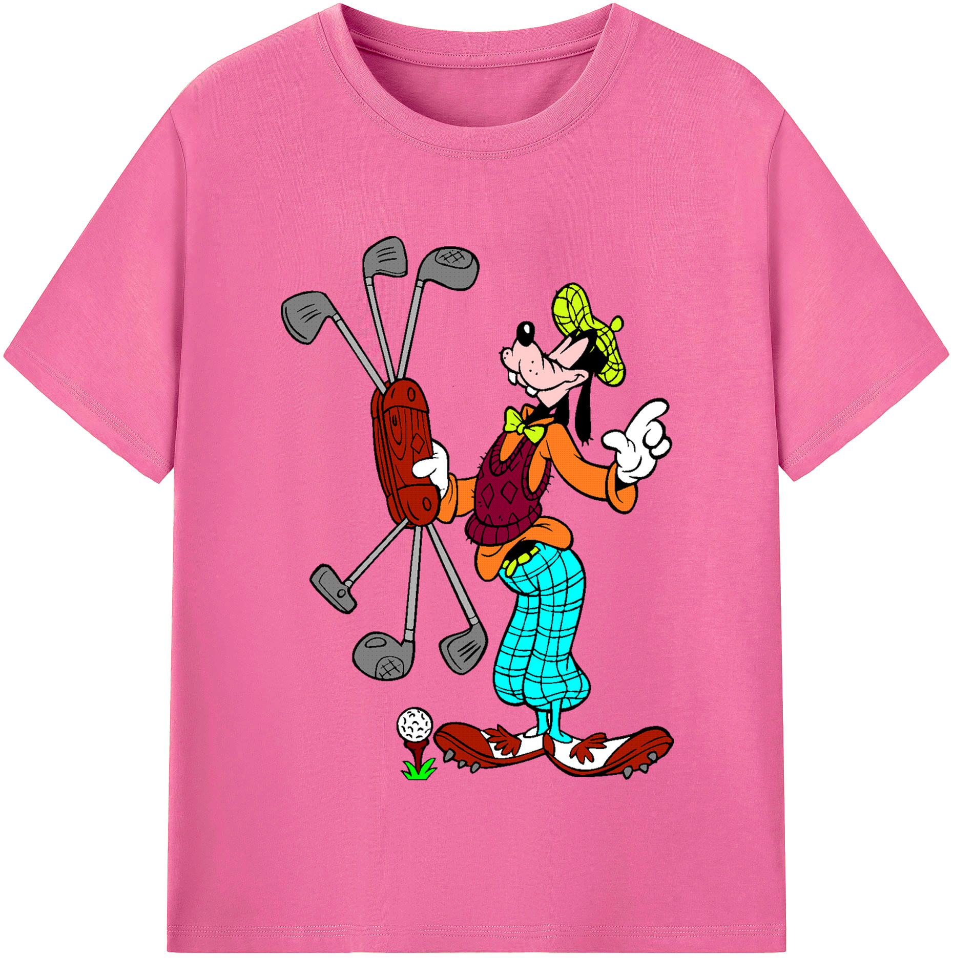 （画像用） ミッキーマウス Mickey Mouse レディースカジュアルプリントTシャツ（綿100％）